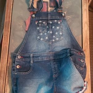 Little girl denim overalls